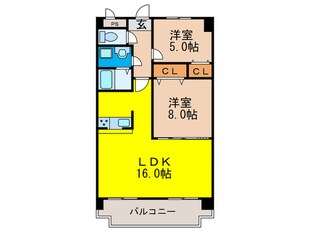 セントラルコ－トⅡの物件間取画像